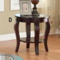 ACM-00452 ROUND END TABLE WALNUT