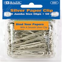 BAZ-222-24 SILVER PAPER CLIP 50M