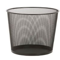 TRS-02102 TRASH CAN BLACK MESH