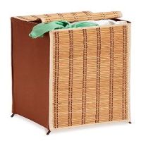 HMP-01619 BAMBOO WICKER HAMPER T