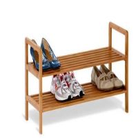 SHO-01600 SHOE RACK 2 SHELF BAMB