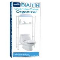 EW-210 BATHROOM STAND W/SHELF WH