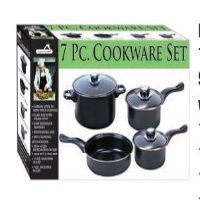 EW-408 GREEN COOKWARE SET 7PC NO