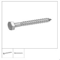 HIL-3666E LAG SCREWS 3/8X2 SS