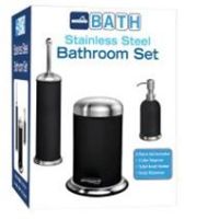 EW-201SS BATHROOM SET 3PC SS