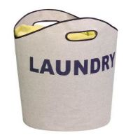 LDY-02915 LAUNDRY TOTE GRAY CANV