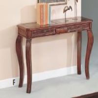 ACM-06153 SOFA TABLE CHERRY W/GL