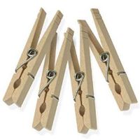 DRY-01374 CLOTHESPINS 24PK WOOD