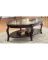 ACM-00450 OVAL COFFEE TABLE WALN