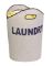 LDY-02915 LAUNDRY TOTE GRAY CANV