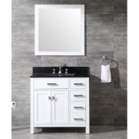 FED-2036W VANITY 36X22X34 WHITE