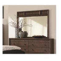 COA-B259-04 MIRROR BROWN OAK