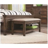 COA-200977 BENCH BURNISHED OAK