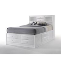 ACM-21703Q-RDRW QUEEN BED WHITE