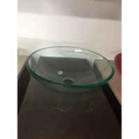 VESSEL SINK ROUND CLEAR 16-1/2