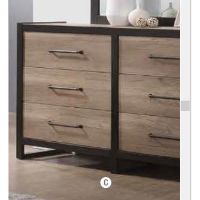 COA-206273 DRESSER WHTRD OAK/BLK