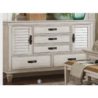 COA-205333 DRESSER ANTIQUE WHT