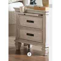 COA-205332 NIGHTSTAND ANTIQUE WH