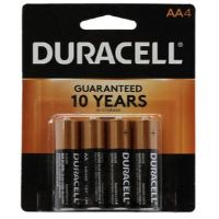 DURACELL BATTERY AA/4 CU TOP