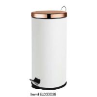 EW-ELD33058 30L STEPBIN WHT/ROSE