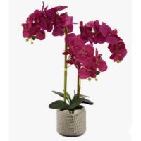 THR-39263 FAUX ORCHID FLOWER POT