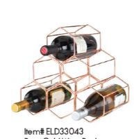 EW-ELD33043 WINE RACK ROSE GOLD