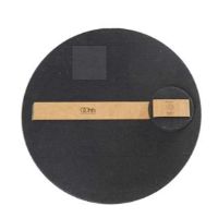 BID-38523-BLK RND PLACEMAT S/4