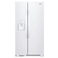 WHI-WRS325SDHW 25CFT FRIDGE WHT