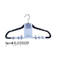 EW-ELD33029 3PK VELVET HANGER W/