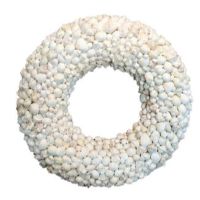 BID-47508 MIXED SHELL WREATH LG