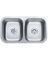 COM-4810590 KIT SINK DBL 9IN UM