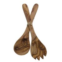 HON-6214  OLIVE WOOD SALAD SET 1