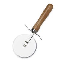 HON-1141  PIZZA CUTTER 4IN WOOD