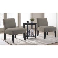 ACM-59841 CHAIRS & SIDE TABLE 3P