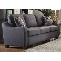 ACM-53790 SOFA W/ 2PILLOWS GRAY