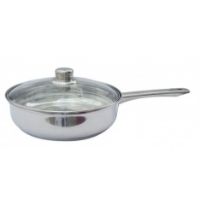 MBR-BC53733 FRY PAN W/GLASS SS