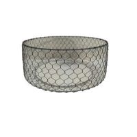 BID-62073 GLASS IRON WIRE BOWL C