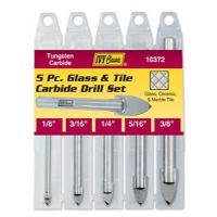 IVY-10372 5PC GLASS TILE DRILL