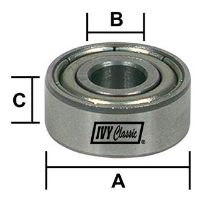 IVY-10966 BALL BEARING 5/8X1/4X3