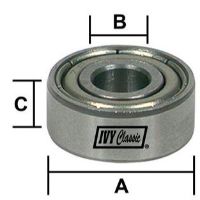 IVY-10965 BALL BEARING 1/2X1/4X3