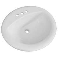 COM-006623 DROP-IN SINK WHT 17IN