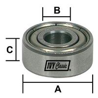 IVY-10964 BALL BEARING 1/2X3/16X