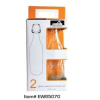 EW-EW65070 2PC GLASS BOTTLE SET