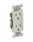 DECO DUPLEX RECEPTACLE IVORY