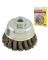 IVY-38901 3 KNOT WIRE CUP BRUSH