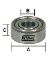 IVY-10966 BALL BEARING 5/8X1/4X3