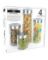 EW-65018 GLASS CANISTER SET 4PC