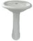 COM-5616925 PEDESTAL SINK WHT BL