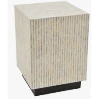 THR-74842 WOOD SIDE TABLE W/CAPI