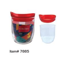 EW-7665 GLASS JAR 0.7L W/COLOR L